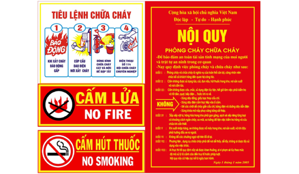 Nội quy tiêu lệnh PCCC